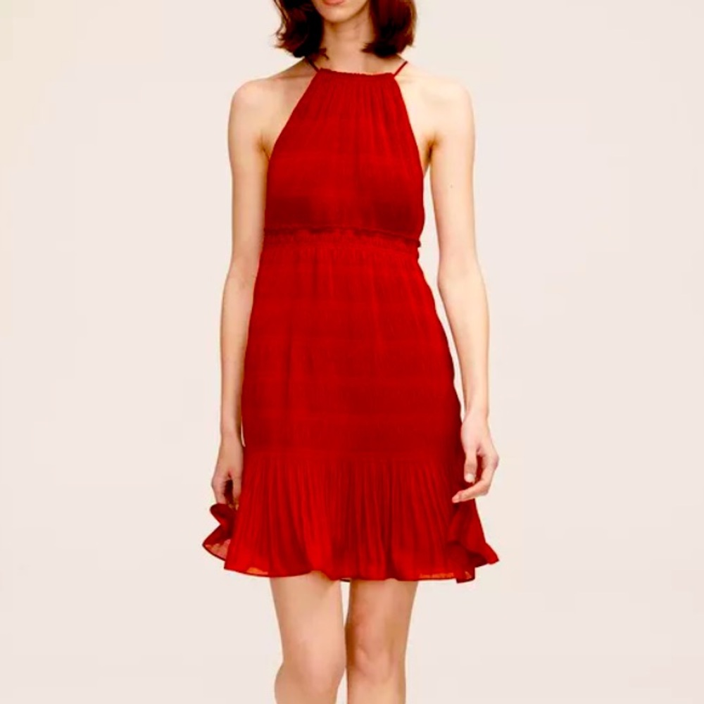 NWT Rebecca Taylor Pleated Voile Short Dress M